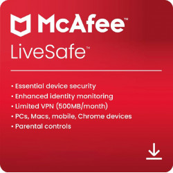 McAfee LiveSafe (1 Anno / 1 Dispositivo) [GLOBAL]