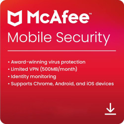 McAfee Mobile Security 1 Year 1 Android GLOBAL