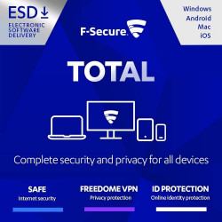 F-Secure TOTAL 1 Anno 3 Dispositivi GLOBAL